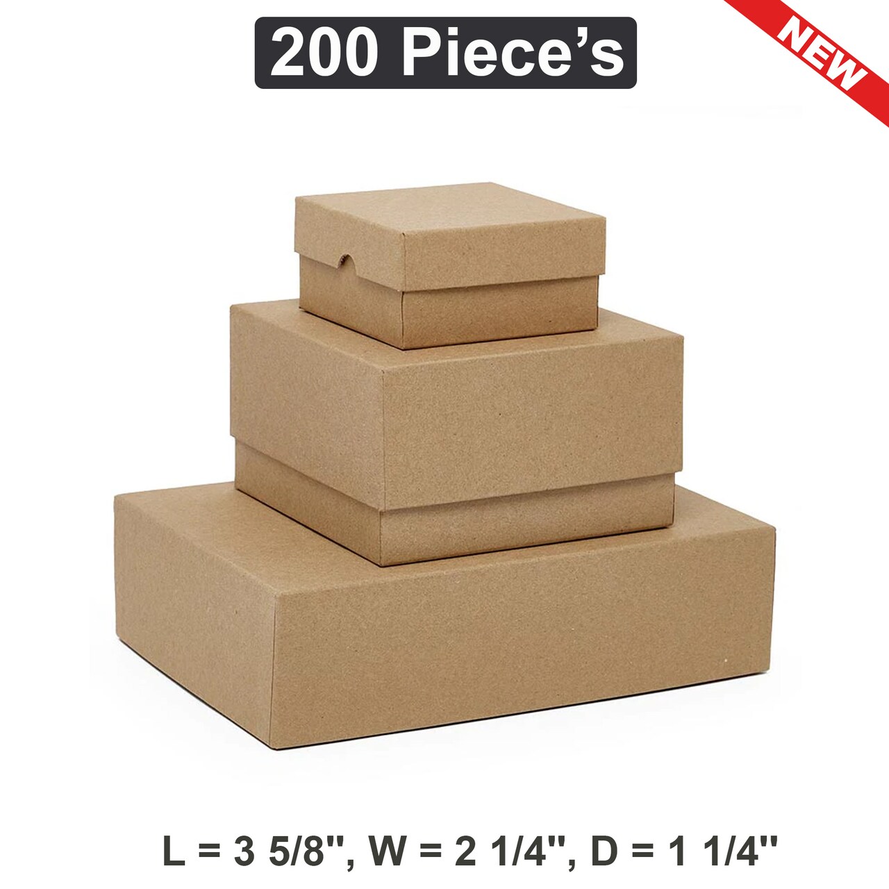 Small Shipping Boxes 3 5/8" x 2 1/4" x 1 1/4" Perfect for Compact and Secure Packaging